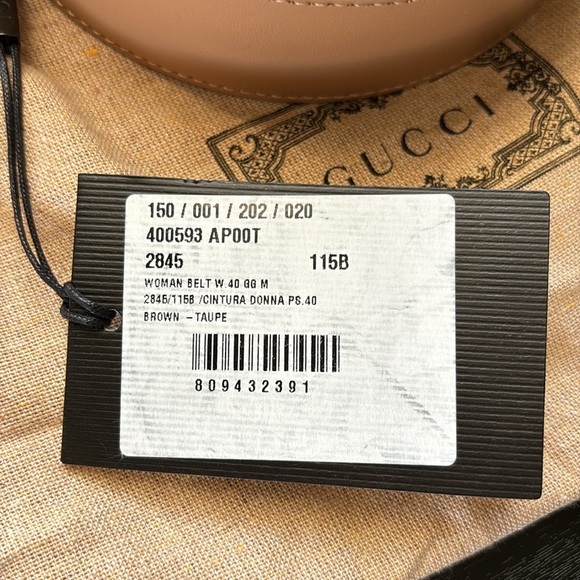 Gucci Marmont GG women’s belt in taupe - Picture 2 of 6